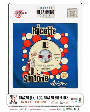 SPETTACOLO "RICETTE E SINFONIE" sabato 22 agosto a Prazzo della Tournèe IN CAMMINO 2026 – 7 EDIZIONE con la Compagnia SCAVALCAMONTAGNE