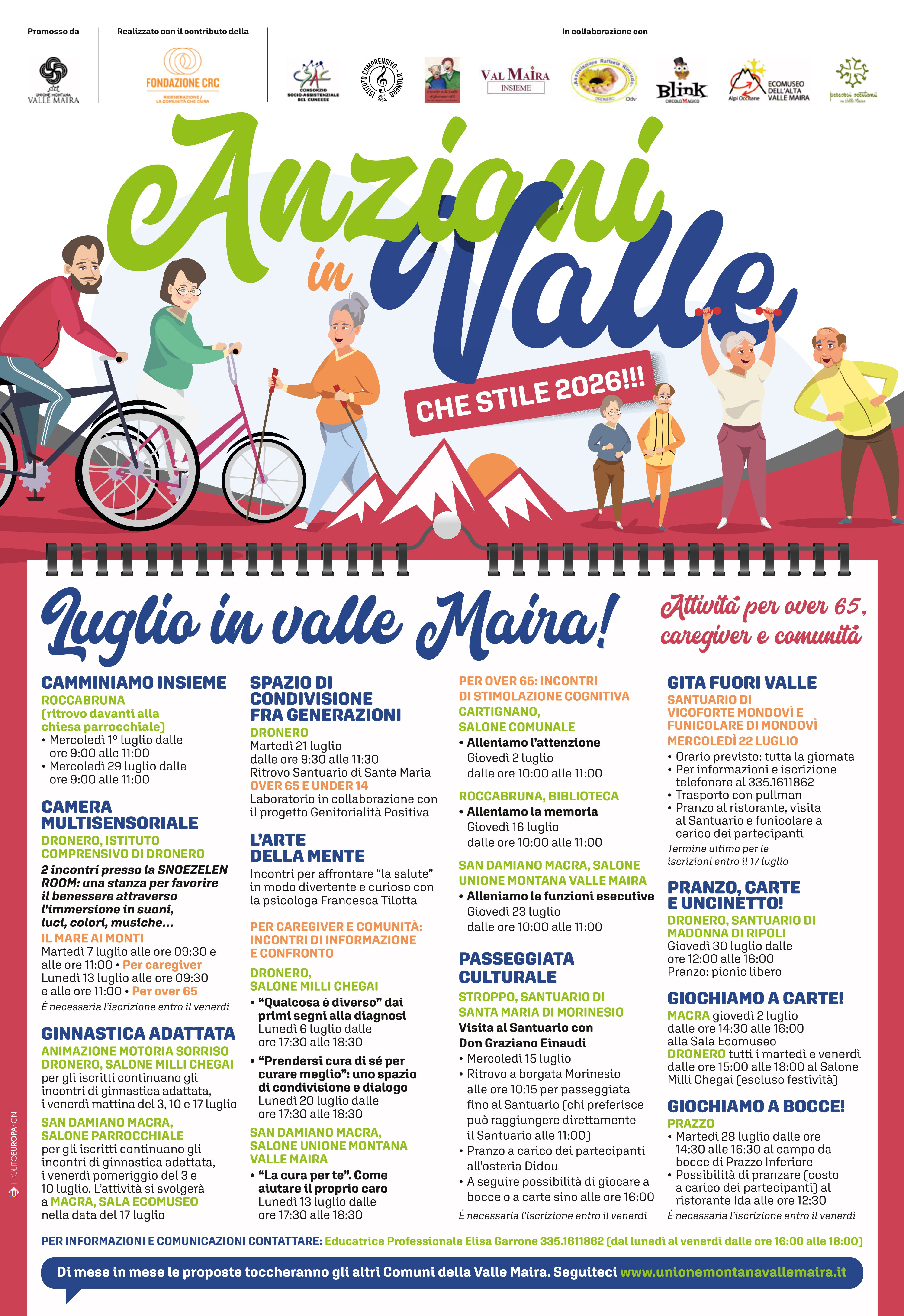 ANZIANI IN VALLE: CHE STILE 2026 - Luglio 2026